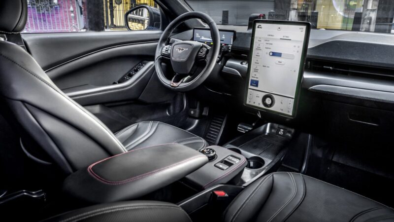 The Electric Ford Mustang Mach-E, includes an “audio wizardry” with optional engine sound