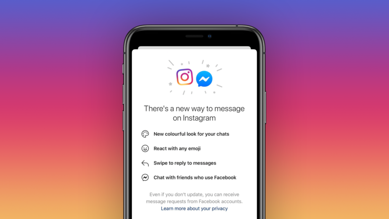 Instagram begins merging ‘direct messages’ with Facebook Messenger chat