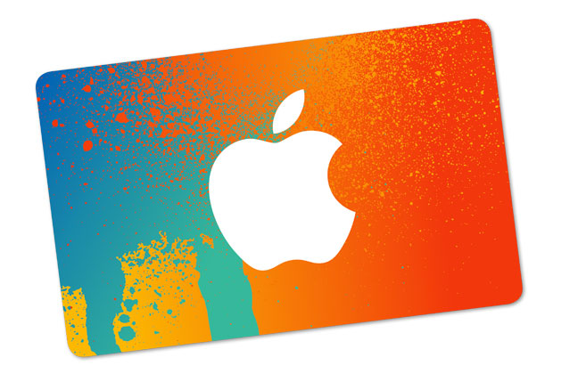 Apple presently offers a single “gift card” for digital and physical buys