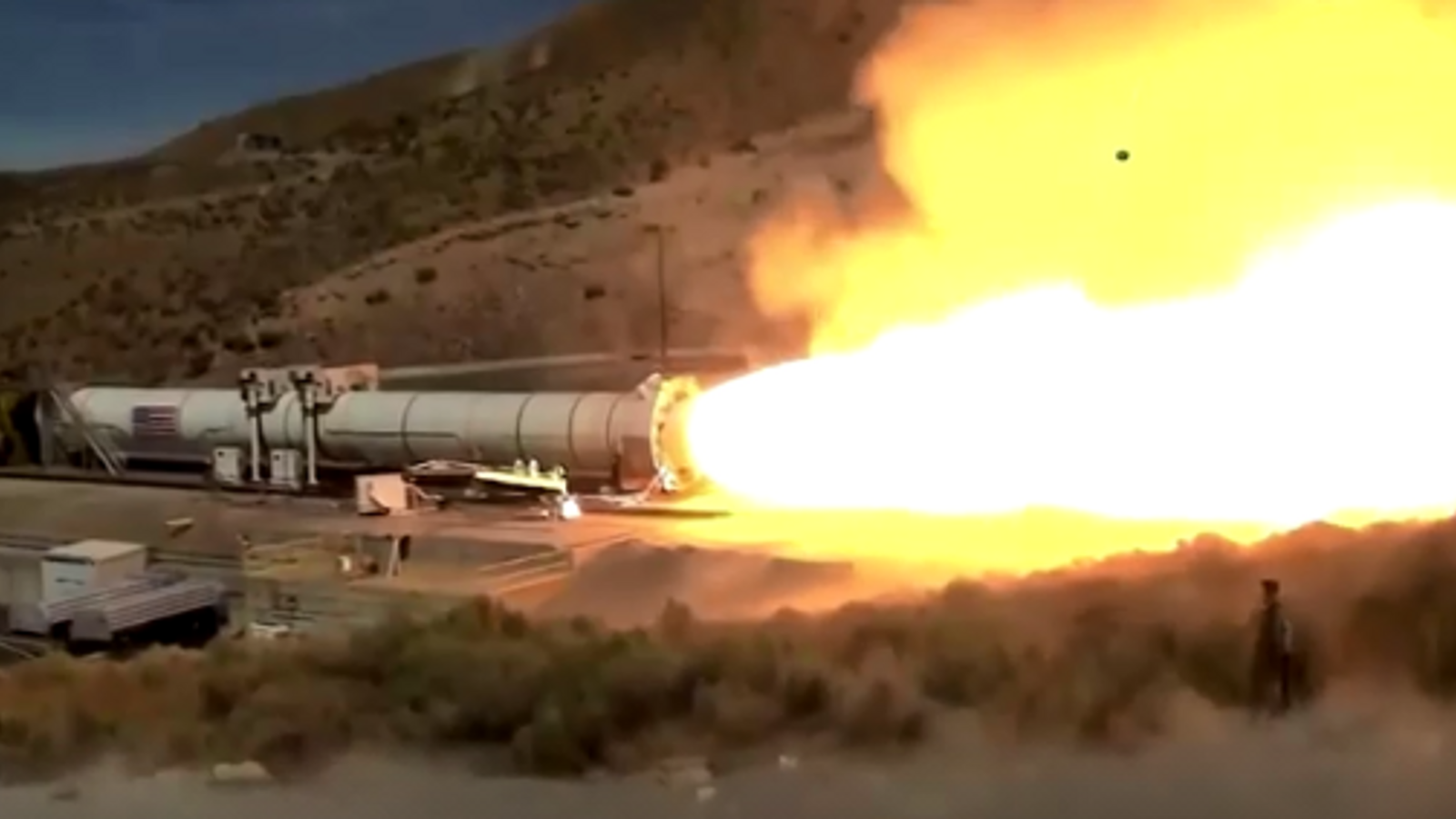 Shows a stunning video test for NASA’s most powerful rocket ever