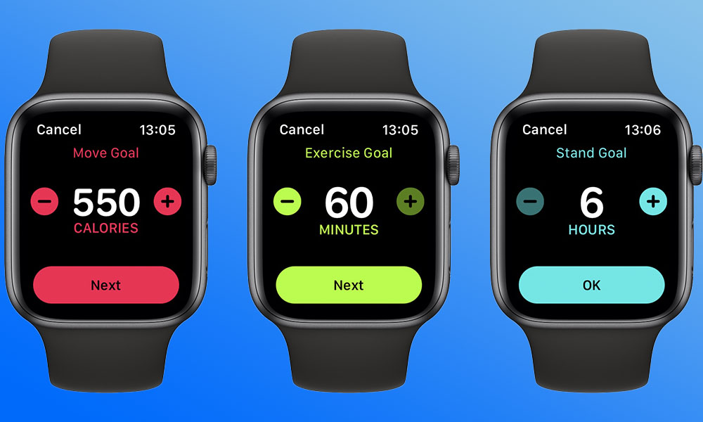 Change ring goals apple watch online
