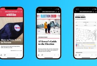 Apple News 2020 US Election Day is offering live results and context, curated coverage, etc.