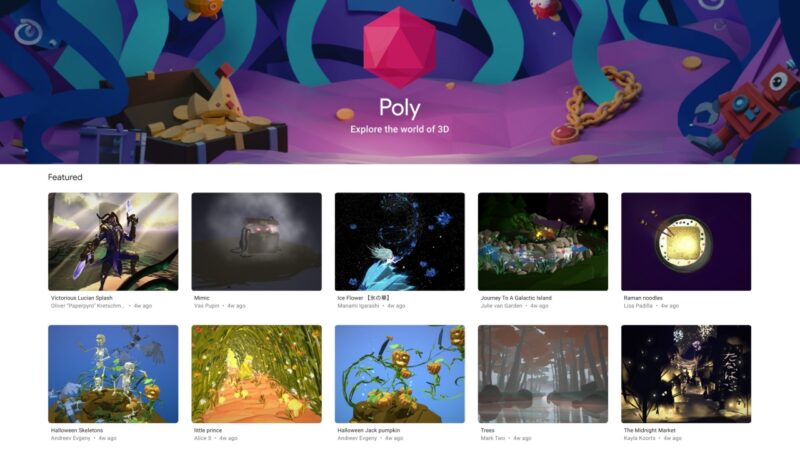 Google is closing down the ‘Poly 3D content’ platform