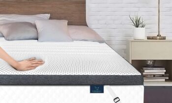 LINCELLI Extra-Luxurious 4-Inch Quilted Double-Layer Memory Foam Mattress Topper, Queen Size (Full (53"x74"))