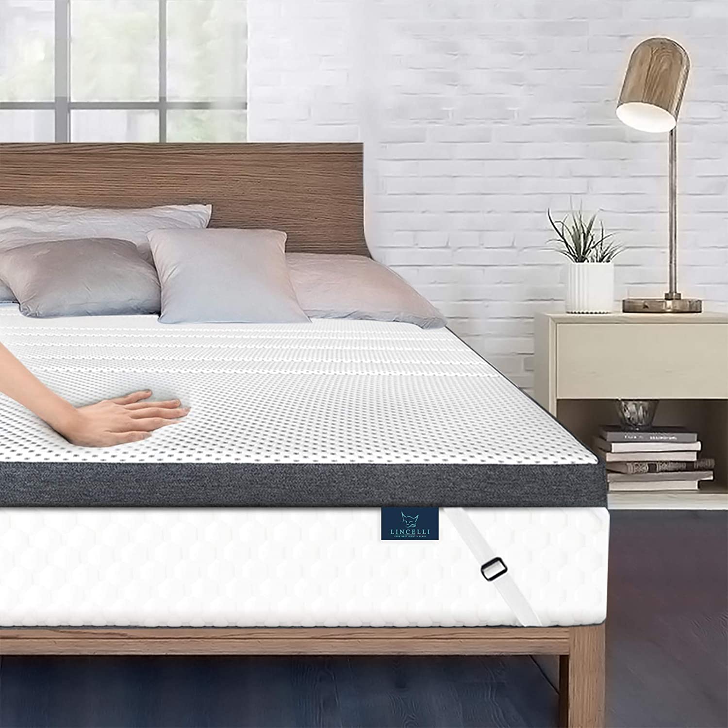 LINCELLI 4” Quilted Double-Layer Memory Foam Mattress Topper Review