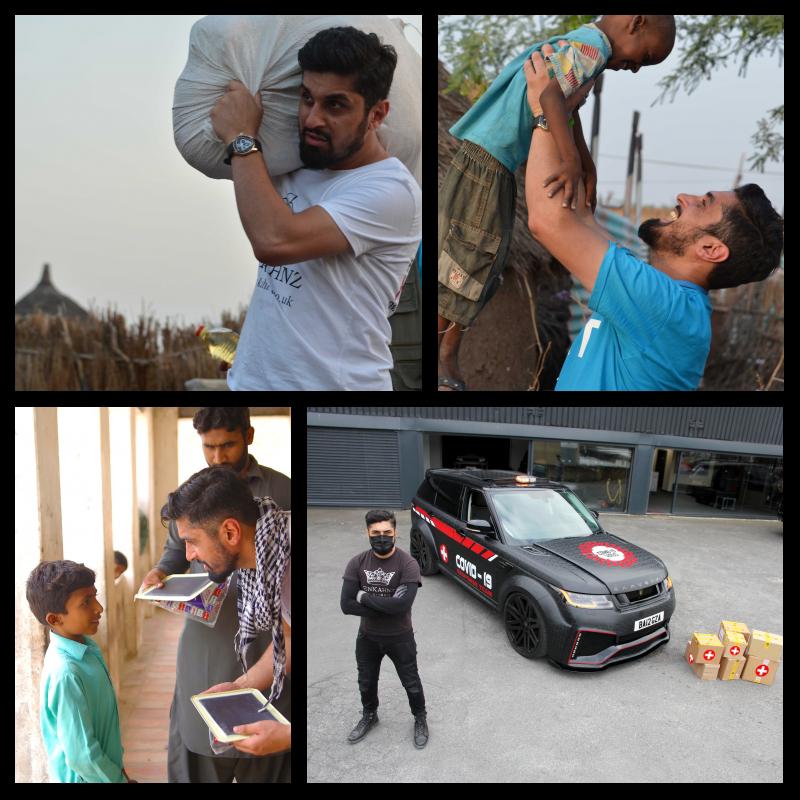 RECEIVING THE BLESSINGS OF THE PEOPLE ON HIS PATH BY HIS CHARITABLE WORK- NAVEED KHAN