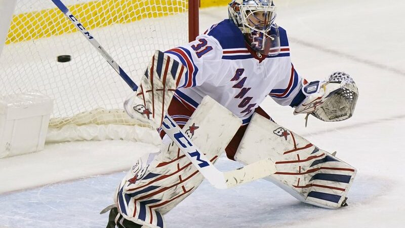 Igor Shesterkin gets the first NHL shutout, Rangers’ 3-0 win over Devils