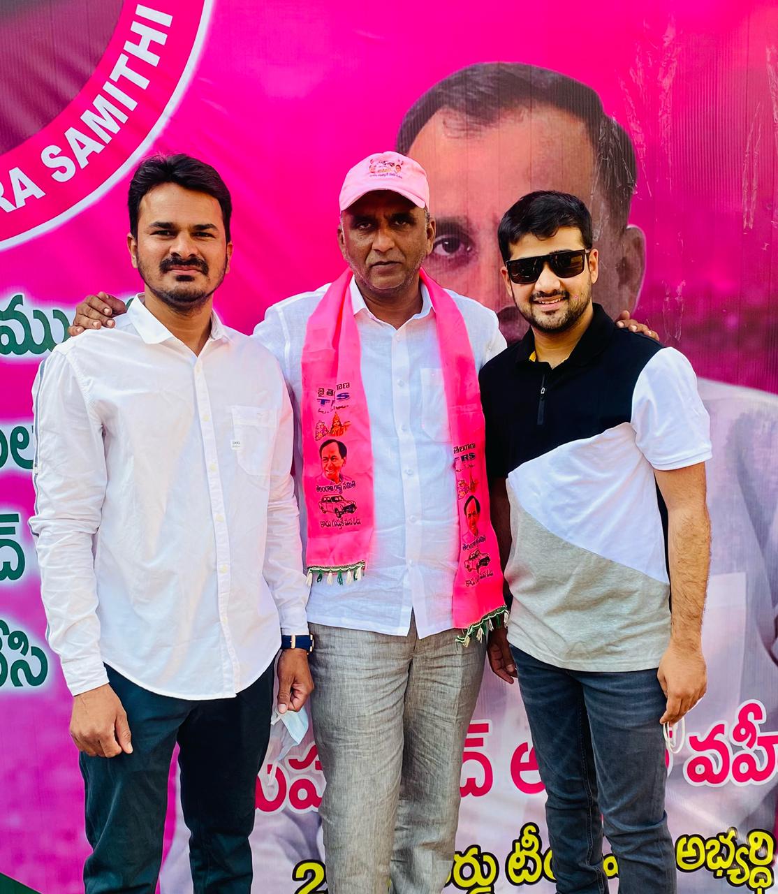 Areeb Shahezan campaigns in support of TRS Candidate Abdul Waheed in (SIDDIPET)