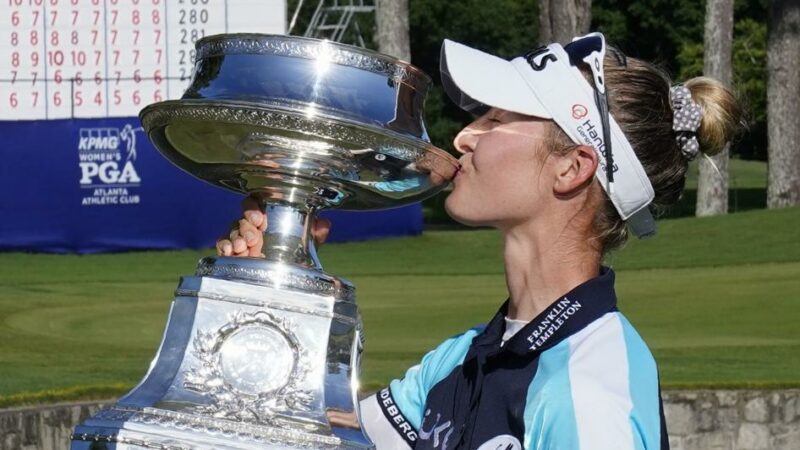 Nelly Korda wins first Women’s PGA title with world No. 1 ranking