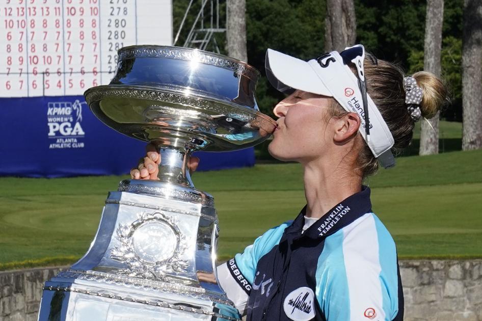 Nelly Korda wins first Women’s PGA title with world No. 1 ranking