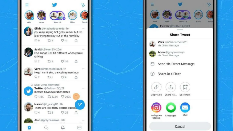 Twitter currently allows iOS clients simply share tweets as Instagram Stories