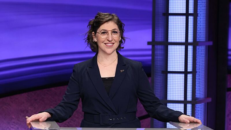 Actress Mayim Bialik debut as the guest host of “Jeopardy!”