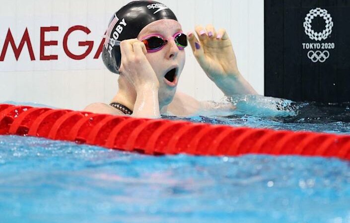 Lydia Jacoby becomes first Alaskan swimmer to win Olympic gold medal with major upset in 100-meter breaststroke