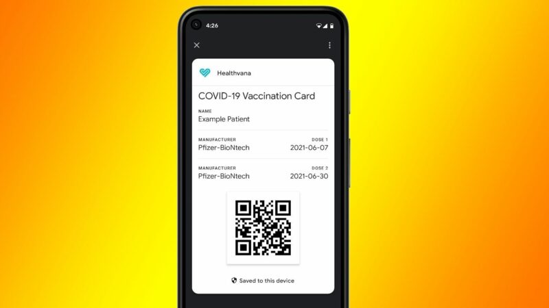 Google is making to store digital COVID-19 vaccination cards or test results on Android devices