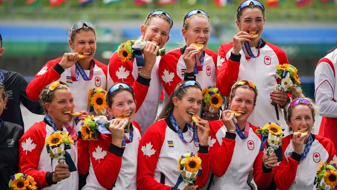 Tokyo Olympics: Canada wins gold medal in women’s eight rowing