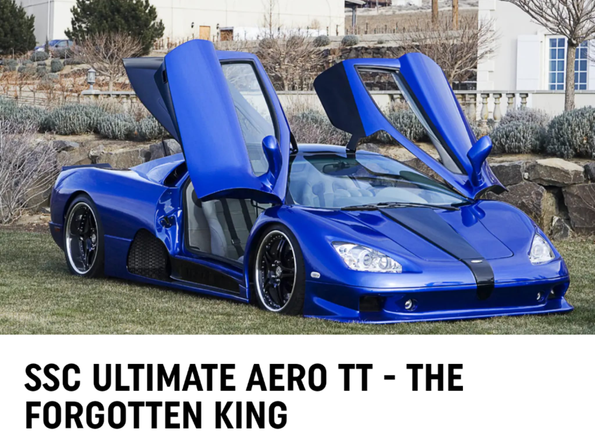 Going up for auction SSC Ultimate Aero VIN number 001 the forgotten King at Mecum auctions Saturday August 14th in Monterey.