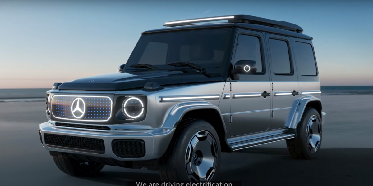 The Mercedes G-Class EQG concept flows off-roading aficionados in the IAA