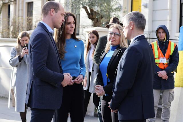 Kate Middleton and Prince William visit the Ukrainian Cultural Centre in London