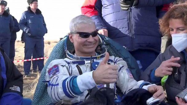 NASA astronaut Mark Wande back to Earth after a record space flight