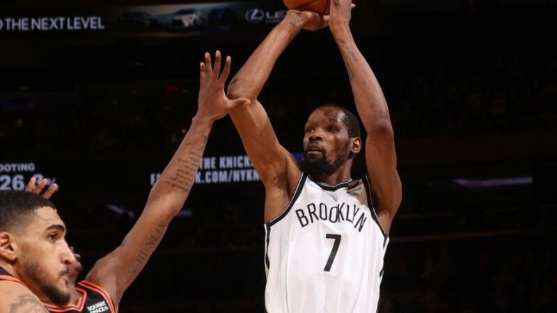 Kevin Durant, Kiri Irving start the Nets for a decisive comeback on the Knicks
