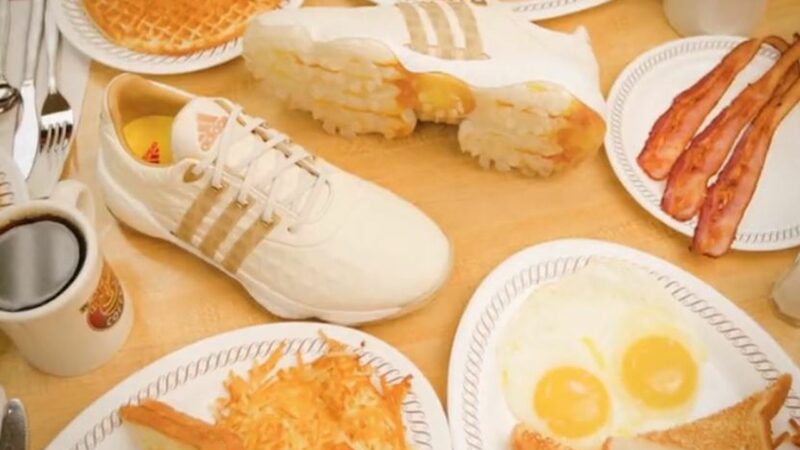 Adidas and Waffle House have teamed up with the exclusive Tour360 22 golf shoes for Masters 2022