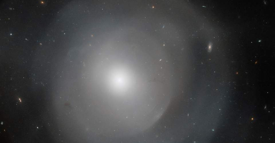 The Hubble Telescope discovered a new galaxy with mysterious surroundings