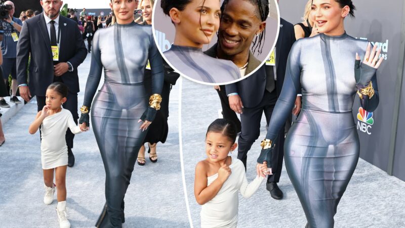 Kylie Jenner and Stormi Support Travis Scott at the Billboard Music Awards 2022