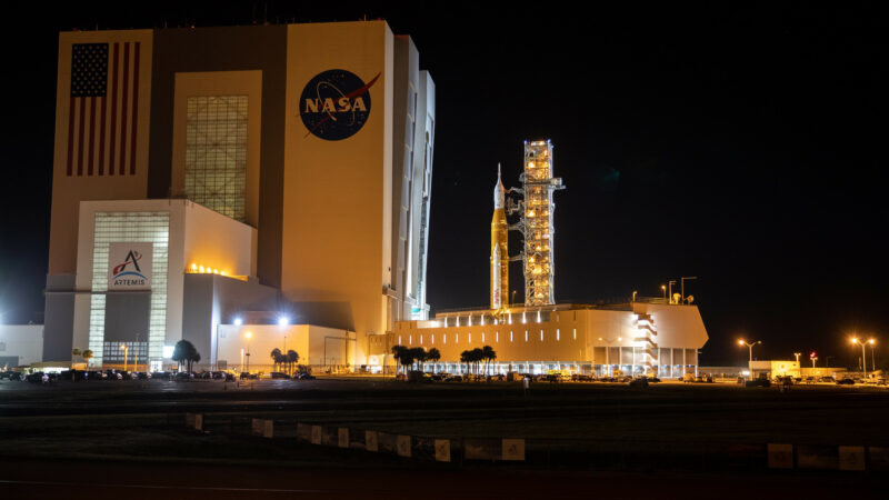NASA’s Artemis 1 lunar rocket returns to launch pad for critical tests