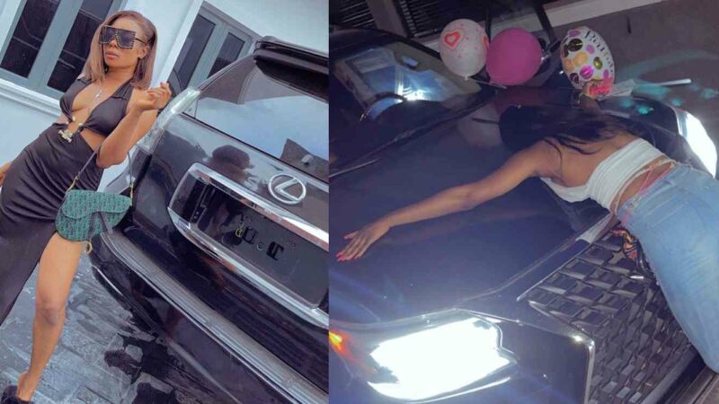 Nigerian Nollywood Actress Zita Aniekan Sampson Popularly Known As Realzitachy Gifts Herself a Brand New Lexus SUV on Her 23rd Birthday