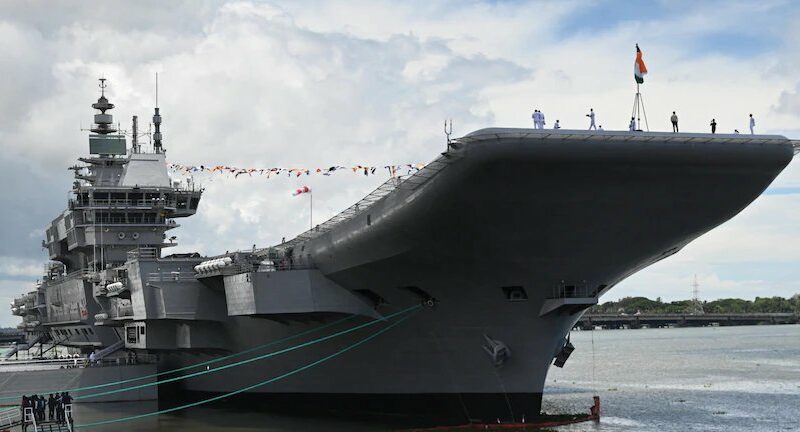 India’s first domestically produced aircraft carrier, according to Narendra Modi, places it in a league of “select nations.”