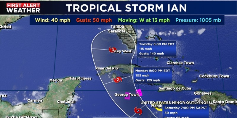 Hurricane Ian’s path through Florida will be quiet this weekend