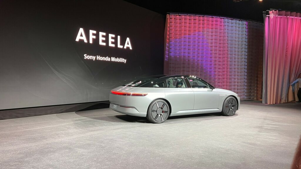 Afeela sedan from Sony Honda Mobility, which will be manufactured in the United States, will utilize Honda’s brand-new EV platform