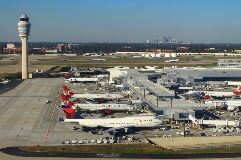 The busiest airport in the world is Atlanta, indeed