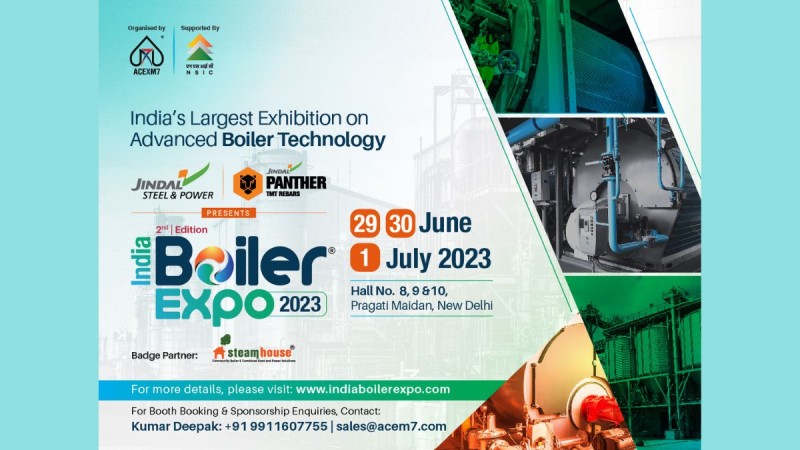 Latest Technological Advancements and Innovations in the Boiler Industry to be showcased at India Boiler Expo 2023