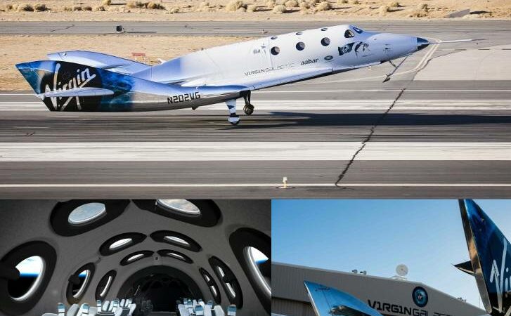 The first commercial space flight by Virgin Galactic takes place