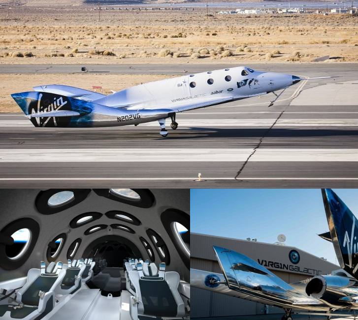 The first commercial space flight by Virgin Galactic takes place