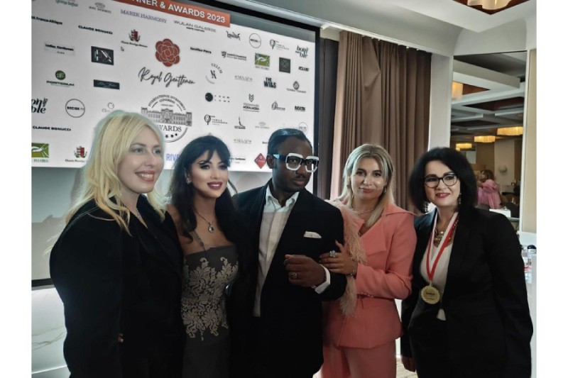 Independent Congress Awards 2023: Anna Stukkert, Thomas Misse and Marc Estel, Princess Bonaparte, Alina Kremss, Dr. h.c. Sergej V. Tschernjawskij on the red carpet at the Cannes event