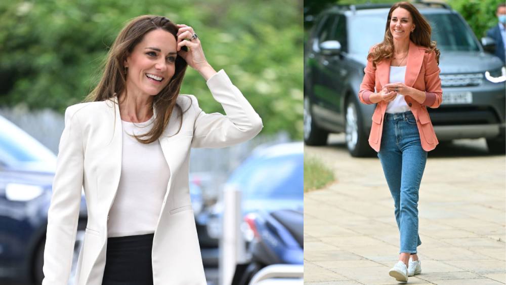 Summer was made for Kate Middleton’s striped linen blazer