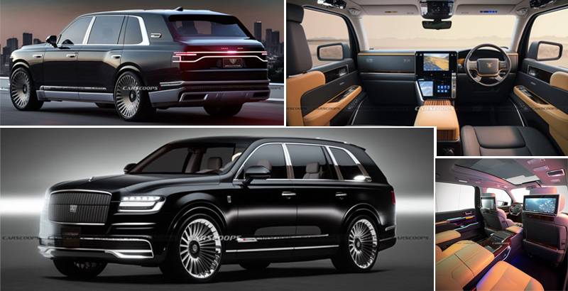 2024 Toyota Century SUV the most luxurious and glamorous Model, rear doors, reclining rear seats, rear wheels