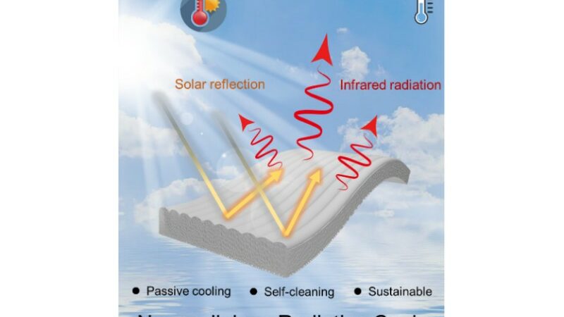 Keep buildings cooler: Chinese scientists (Prof. Chenyang Cai and Prof. Yu Fu) created a sustainable nanocellulose based radiative cooling aerogel-film