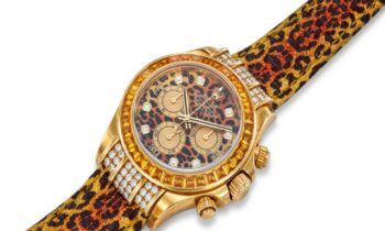 Auction Record is Broken by Elton John's Leopard-Print Rolex Daytona