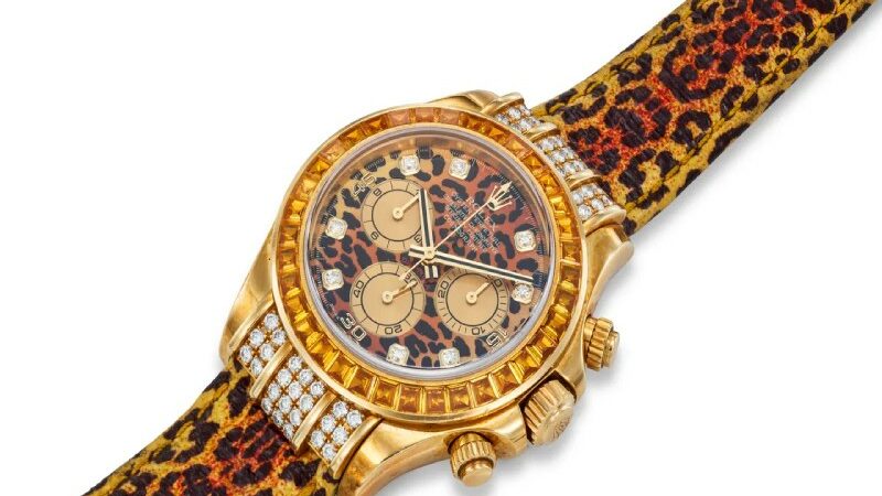 Auction Record is Broken by Elton John’s Leopard-Print Rolex Daytona