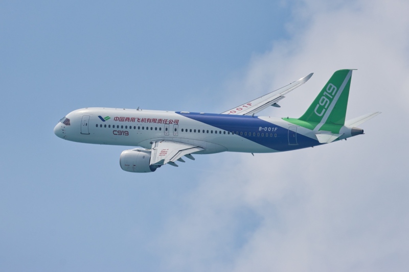 China to Feature Domestic Jetliner at Singapore Airshow