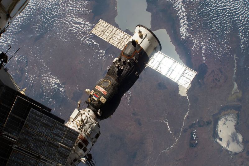 Progress 87 Rolls onto the International Space Station as a Cargo Ship