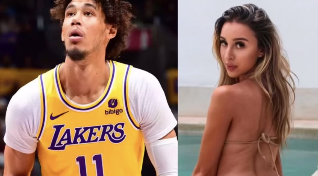 Alessia Vernazza caught attending one of Jaxon’s games for the Lakers