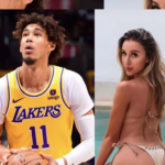 Alessia Vernazza caught attending one of Jaxon’s games for the Lakers