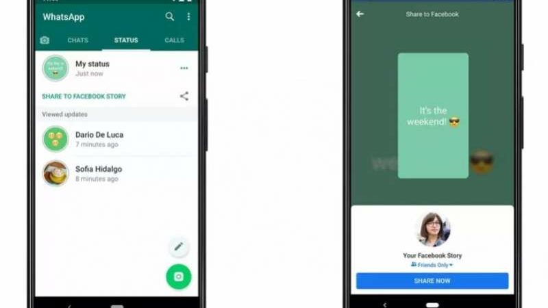 WhatsApp will Enable Automatic Status Sharing on Instagram and Facebook