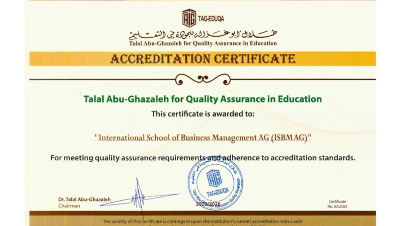 Swiss International University Awarded TAG-EDUQA Accreditation, Reinforcing Global Academic Excellence