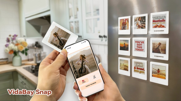 VidaBay Launches Global E-Ink Fridge Magnet with Vintage Film Look & No Battery