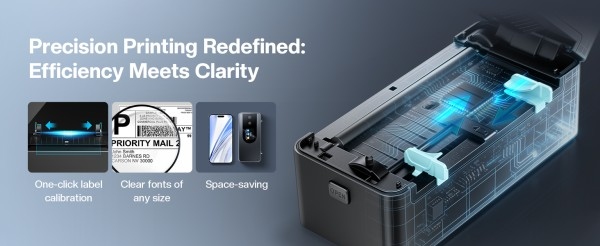 Phomemo PM64D Shipping Label Printer Adds Touchscreen Interface for High-Volume Fulfillment